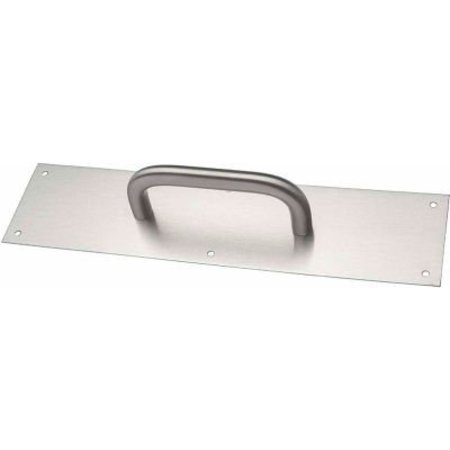 YALE COMMERCIAL Rockwood Pull Plate, 5-1/2"L x 15"H x 3/4, Satin Stainless Steel, 5-1/2" CTC 85745